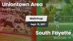 Matchup: Uniontown Area High vs. South Fayette  2017