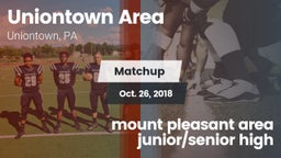Matchup: Uniontown Area High vs. mount pleasant area junior/senior high 2018