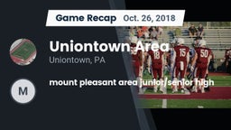 Recap: Uniontown Area  vs. mount pleasant area junior/senior high 2018