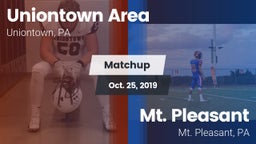 Matchup: Uniontown Area High vs. Mt. Pleasant  2019