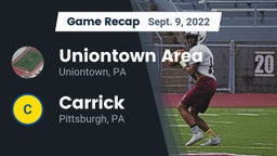Recap: Uniontown Area  vs. Carrick  2022