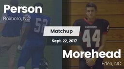 Matchup: Person  vs. Morehead  2017