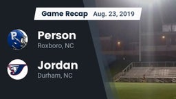 Recap: Person  vs. Jordan  2019