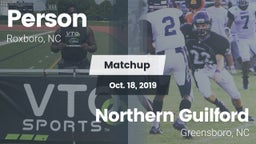 Matchup: Person  vs. Northern Guilford  2019