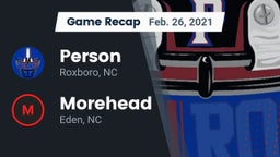 Recap: Person  vs. Morehead  2021