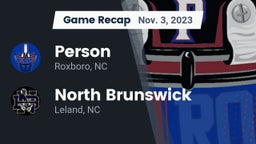 Recap: Person  vs. North Brunswick  2023