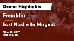 Franklin  vs East Nashville Magnet Game Highlights - Nov. 19, 2019