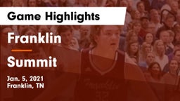 Franklin  vs Summit  Game Highlights - Jan. 5, 2021