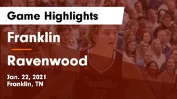 Franklin  vs Ravenwood  Game Highlights - Jan. 22, 2021