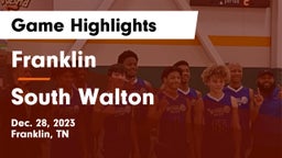 Franklin  vs South Walton  Game Highlights - Dec. 28, 2023