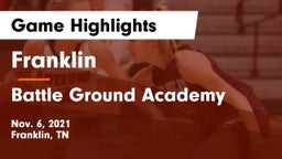 Franklin  vs Battle Ground Academy  Game Highlights - Nov. 6, 2021