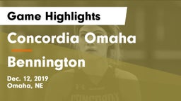 Concordia Omaha vs Bennington  Game Highlights - Dec. 12, 2019
