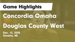 Concordia Omaha vs Douglas County West  Game Highlights - Dec. 12, 2020