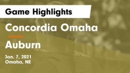 Concordia Omaha vs Auburn  Game Highlights - Jan. 7, 2021