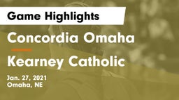 Concordia Omaha vs Kearney Catholic  Game Highlights - Jan. 27, 2021