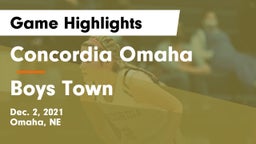 Concordia Omaha vs Boys Town  Game Highlights - Dec. 2, 2021