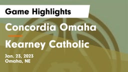 Concordia Omaha vs Kearney Catholic  Game Highlights - Jan. 23, 2023