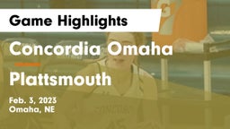 Concordia Omaha vs Plattsmouth  Game Highlights - Feb. 3, 2023
