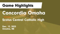 Concordia Omaha vs Scotus Central Catholic High Game Highlights - Dec. 12, 2023