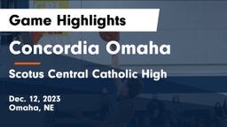 Concordia Omaha vs Scotus Central Catholic High Game Highlights - Dec. 12, 2023