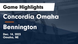 Concordia Omaha vs Bennington  Game Highlights - Dec. 14, 2023