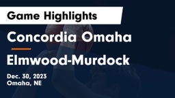 Concordia Omaha vs Elmwood-Murdock  Game Highlights - Dec. 30, 2023