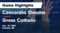 Concordia Omaha vs Gross Catholic  Game Highlights - Jan. 10, 2024