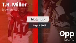 Matchup: T.R. Miller HS vs. Opp  2017