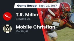 Recap: T.R. Miller  vs. Mobile Christian  2017