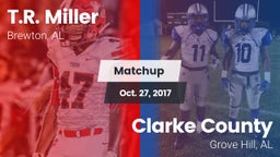 Matchup: T.R. Miller HS vs. Clarke County  2017