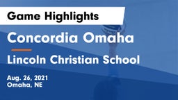 Concordia Omaha vs Lincoln Christian School Game Highlights - Aug. 26, 2021