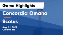 Concordia Omaha vs Scotus  Game Highlights - Aug. 31, 2021
