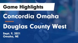 Concordia Omaha vs Douglas County West  Game Highlights - Sept. 9, 2021