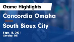 Concordia Omaha vs South Sioux City  Game Highlights - Sept. 18, 2021