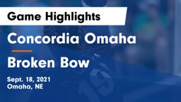 Concordia Omaha vs Broken Bow  Game Highlights - Sept. 18, 2021