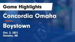 Concordia Omaha vs Boystown Game Highlights - Oct. 2, 2021