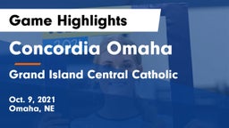 Concordia Omaha vs Grand Island Central Catholic Game Highlights - Oct. 9, 2021