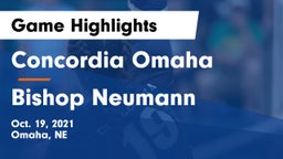 Concordia Omaha vs Bishop Neumann  Game Highlights - Oct. 19, 2021