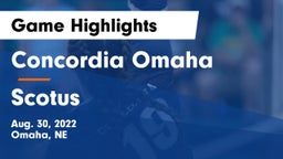 Concordia Omaha vs Scotus  Game Highlights - Aug. 30, 2022