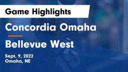 Concordia Omaha vs Bellevue West  Game Highlights - Sept. 9, 2022
