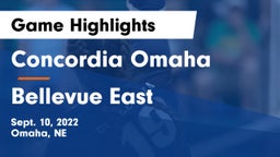 Concordia Omaha vs Bellevue East  Game Highlights - Sept. 10, 2022