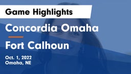 Concordia Omaha vs Fort Calhoun  Game Highlights - Oct. 1, 2022