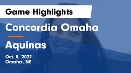 Concordia Omaha vs Aquinas  Game Highlights - Oct. 8, 2022