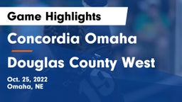 Concordia Omaha vs Douglas County West  Game Highlights - Oct. 25, 2022