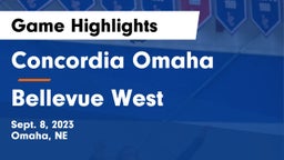 Concordia Omaha vs Bellevue West Game Highlights - Sept. 8, 2023
