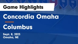 Concordia Omaha vs Columbus Game Highlights - Sept. 8, 2023