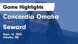 Concordia Omaha vs Seward  Game Highlights - Sept. 16, 2023