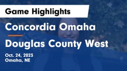 Concordia Omaha vs Douglas County West  Game Highlights - Oct. 24, 2023