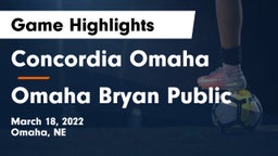 Concordia Omaha vs Omaha Bryan Public  Game Highlights - March 18, 2022