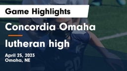 Concordia Omaha vs lutheran high Game Highlights - April 25, 2023